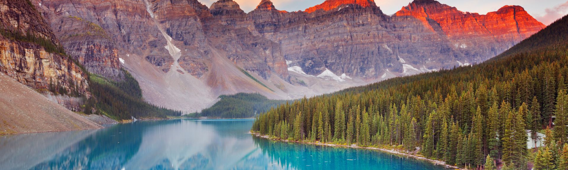 Le parc national de Banff, Canada, en Amérique du Nord