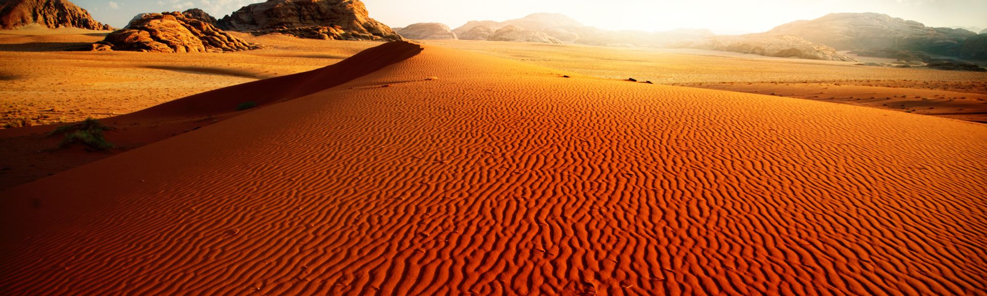 Le Wadi Rum à Arabah en Jordanie, au Proche-Orient