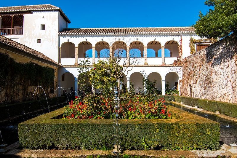 Jardin du Generalife à l’Alhambra de Grenade