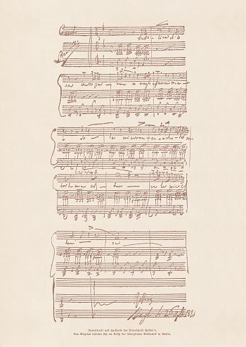 Un manuscrit original de Gioachino Rossini
