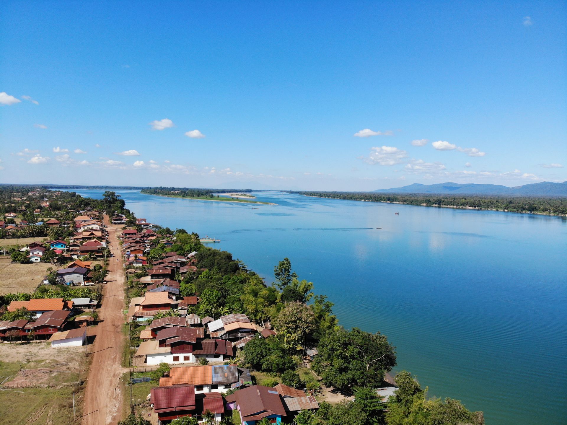 Mékong bleu au sud de Champassak