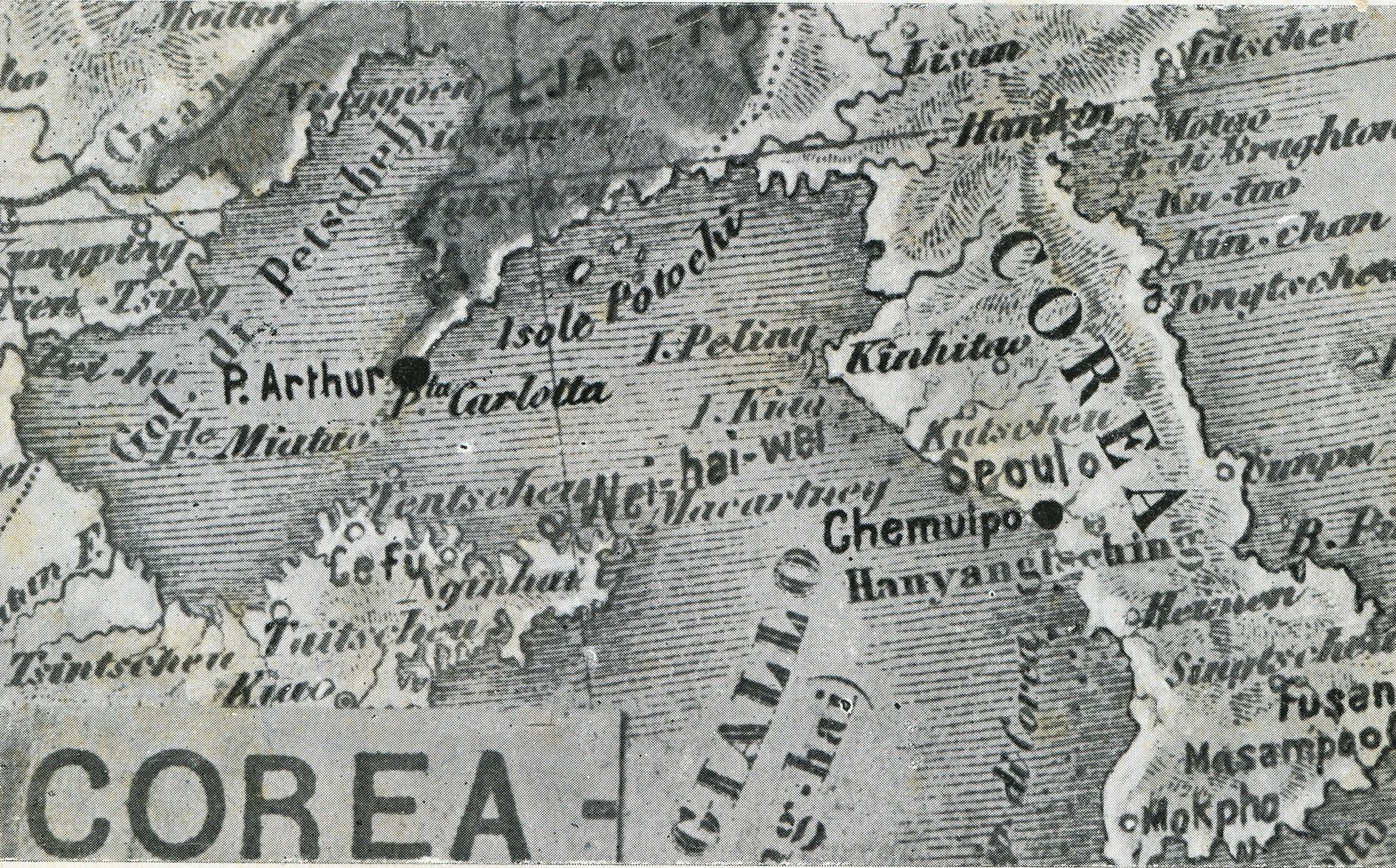 Carte Corée