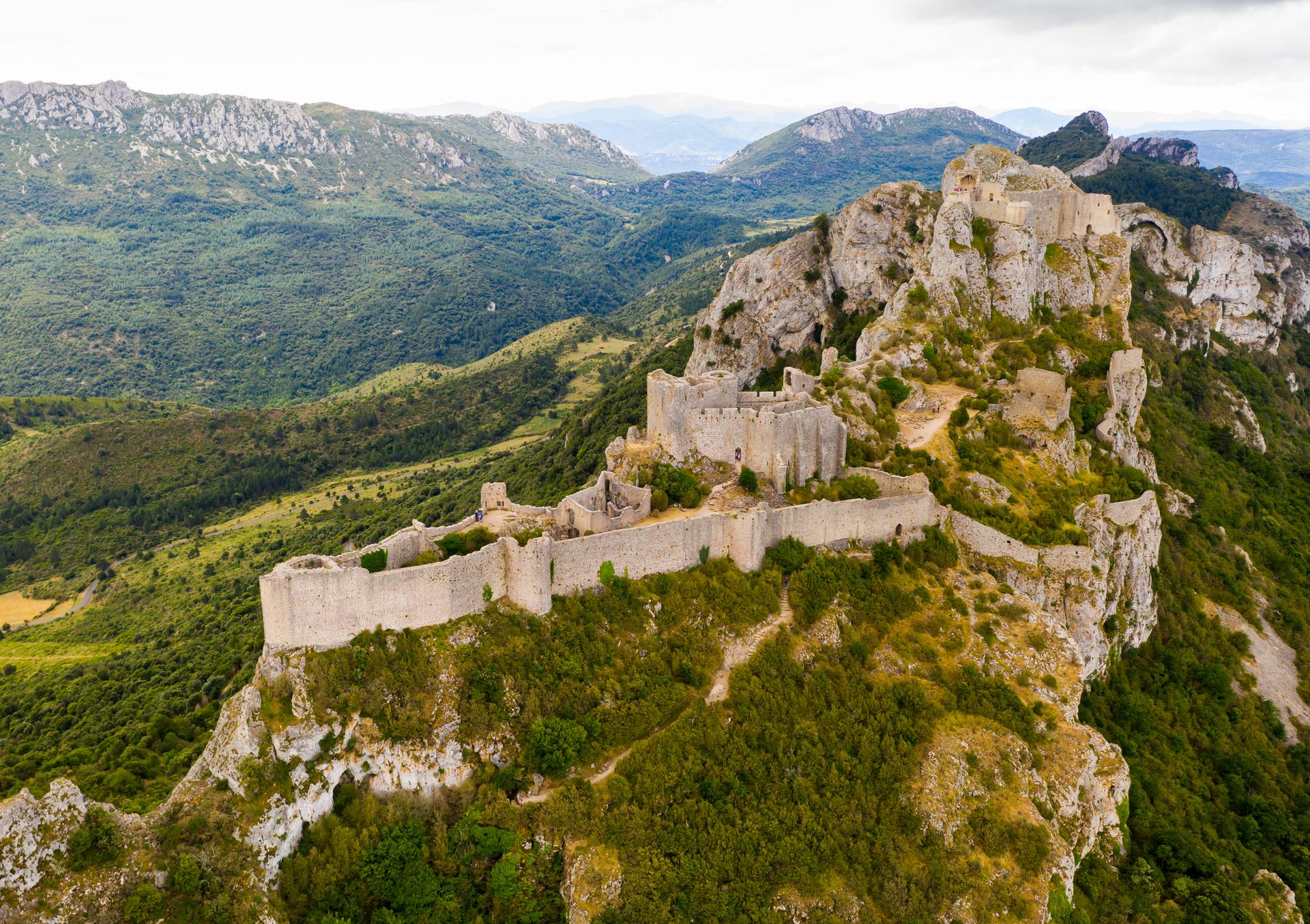 Ruines du château cathare de Peyrepertuse
