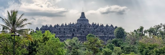 Le temple de Borobudur en Indonésie