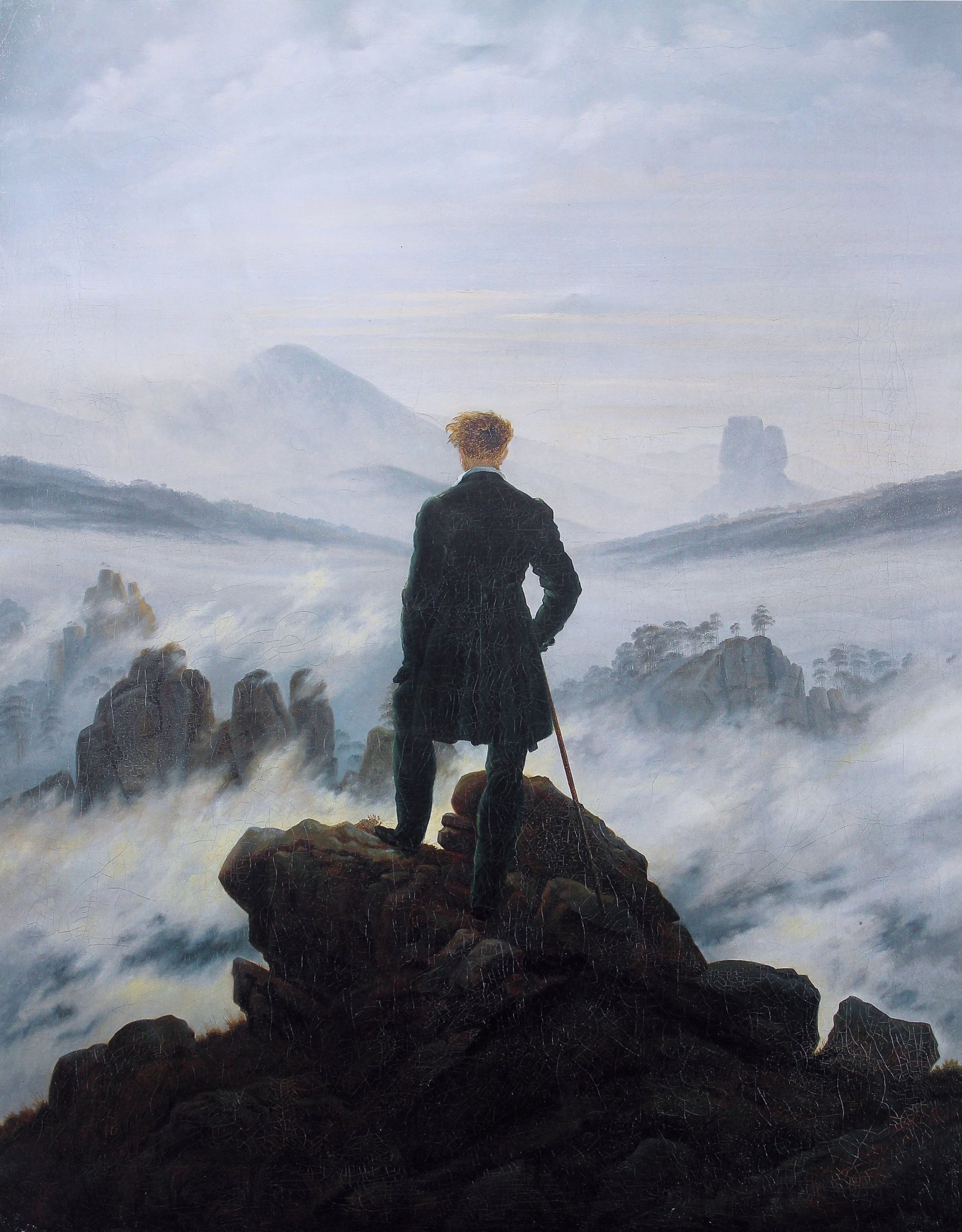 Le Voyageur contemplant une mer de nuages, 1818 Hambourg Kunsthalle.jpg