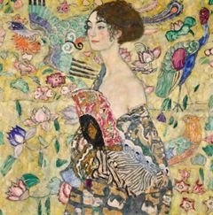 « La Dame à l’éventail » de Gustav Klimt