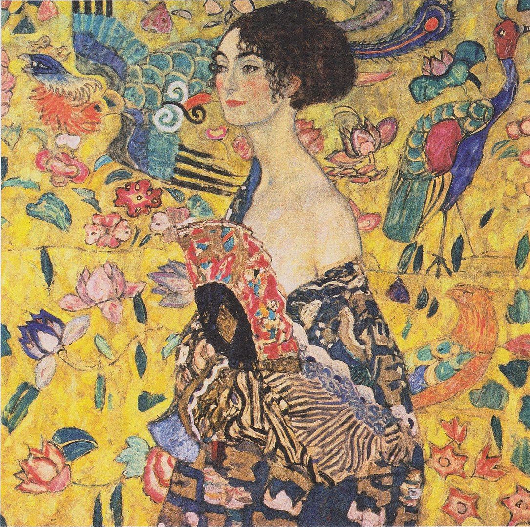 Grand - La Dame à l’éventail - gustav klimt