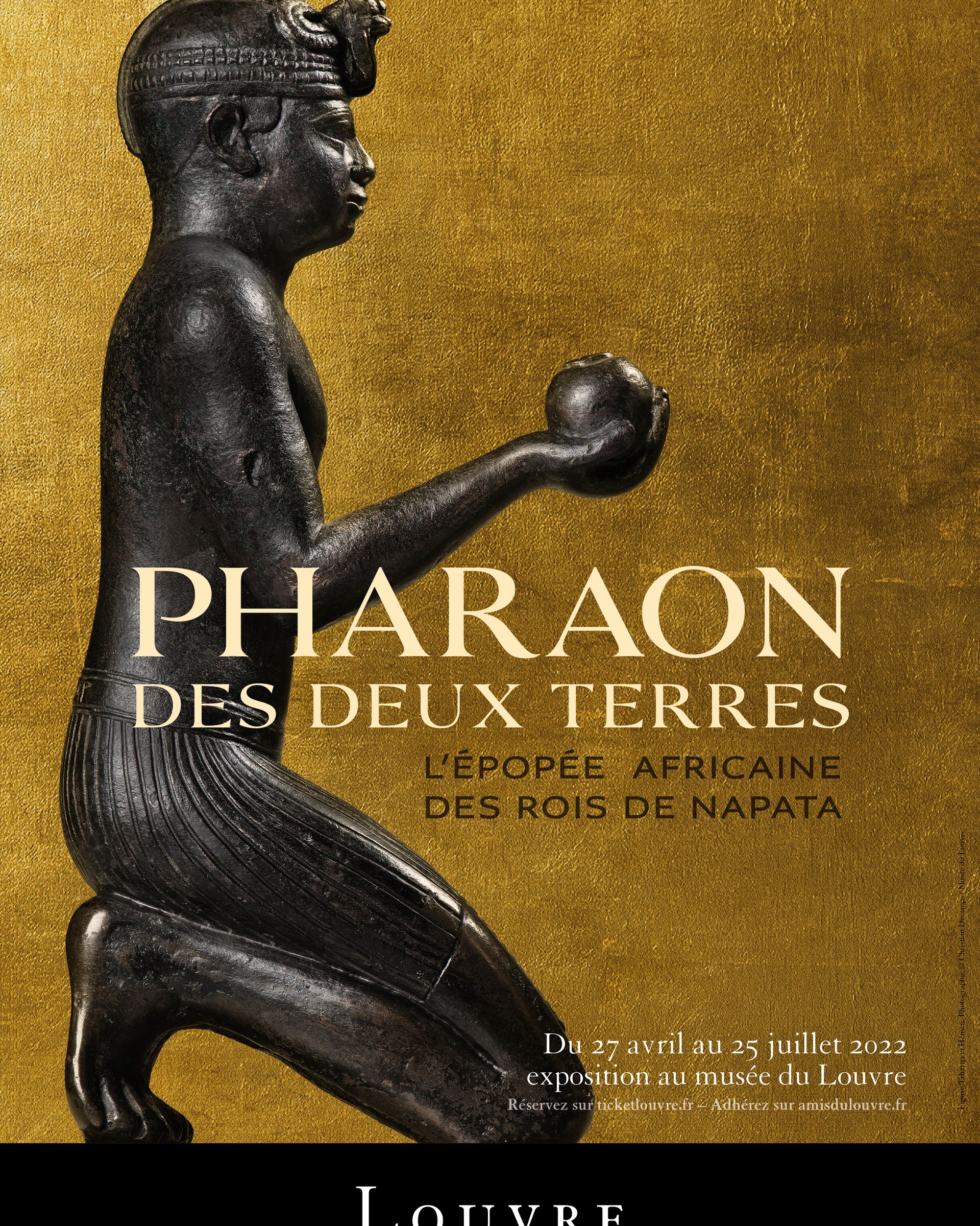 Présentation de l'exposition « Pharaon des deux terres. L'épopée africaine des rois de Napata » du musée du Louvre