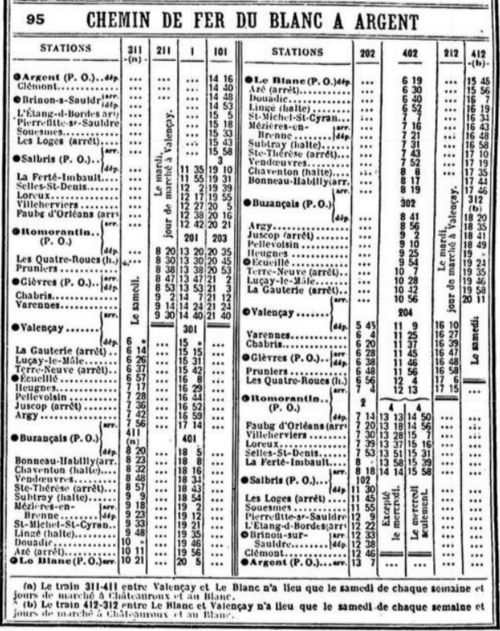 Livret_Chaix_Horaires_d'hiver_1920_Ligne_du_Blanc-Argent