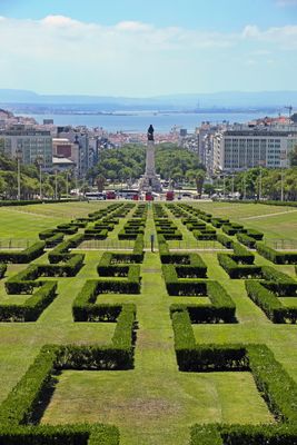 Vue de Lisbonne depuis le parc Edouard VII