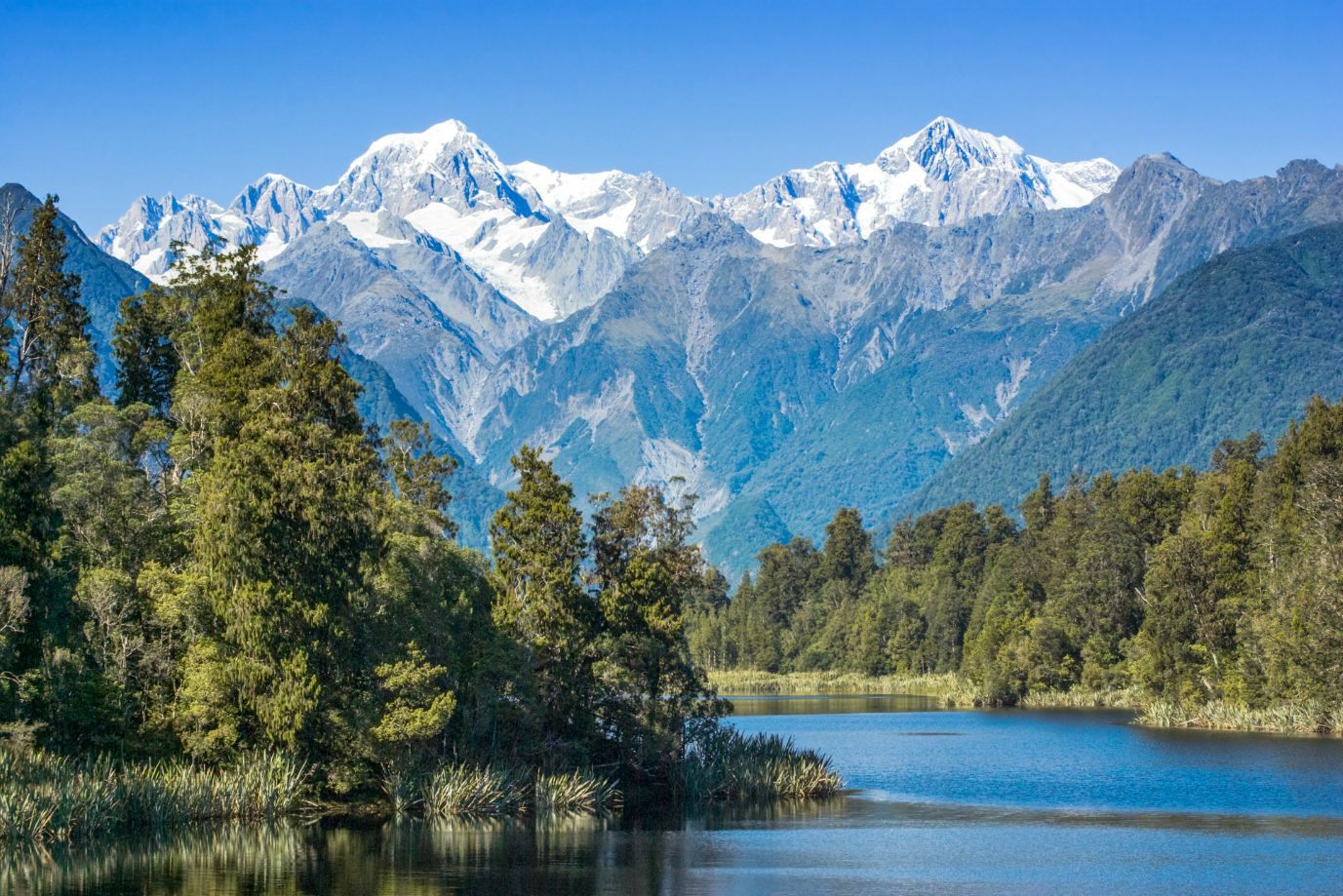 Le lac Matheson et le mont Cook - Nouvelle-Zélande