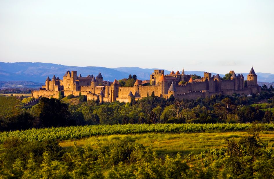 Vue sur Carcassonne, Occitanie - France