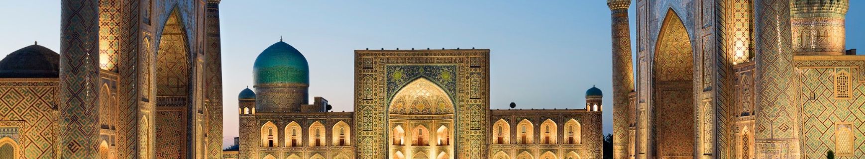 Place Reghistan de nuit, Samarcande - Ouzbékistan