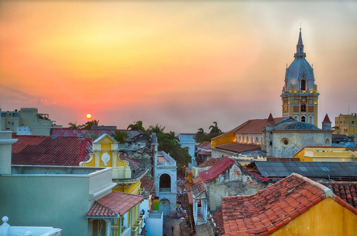 Coucher de soleil sur Cartagena - Colombie ©iStock