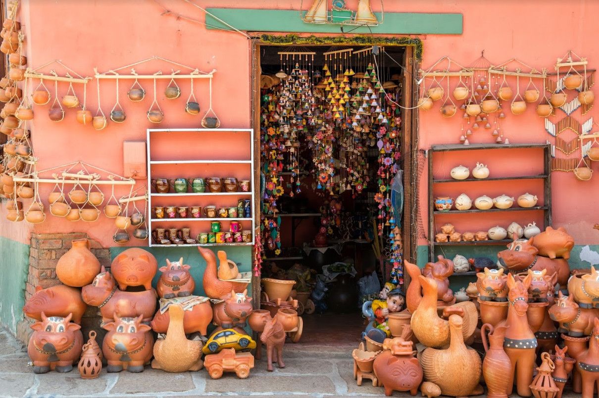 Magasin de poteries à Raquira - Colombie