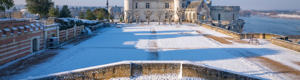 Le château royal d'Amboise en hiver -
