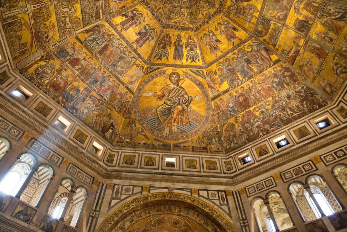 Plafond du baptistère de San Giovanni - Florence - Italie