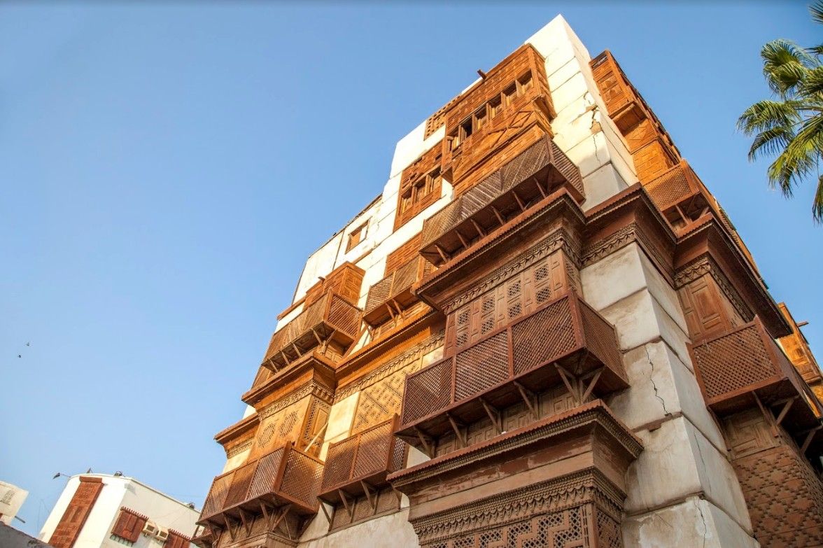 immeuble d'habitations traditionnelles à Djeddah - Arabie saoudite