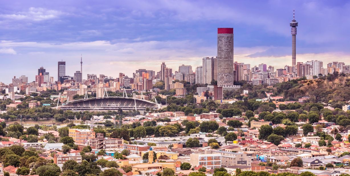 Paysage urbain de Johannesburg - Afrique du Sud
