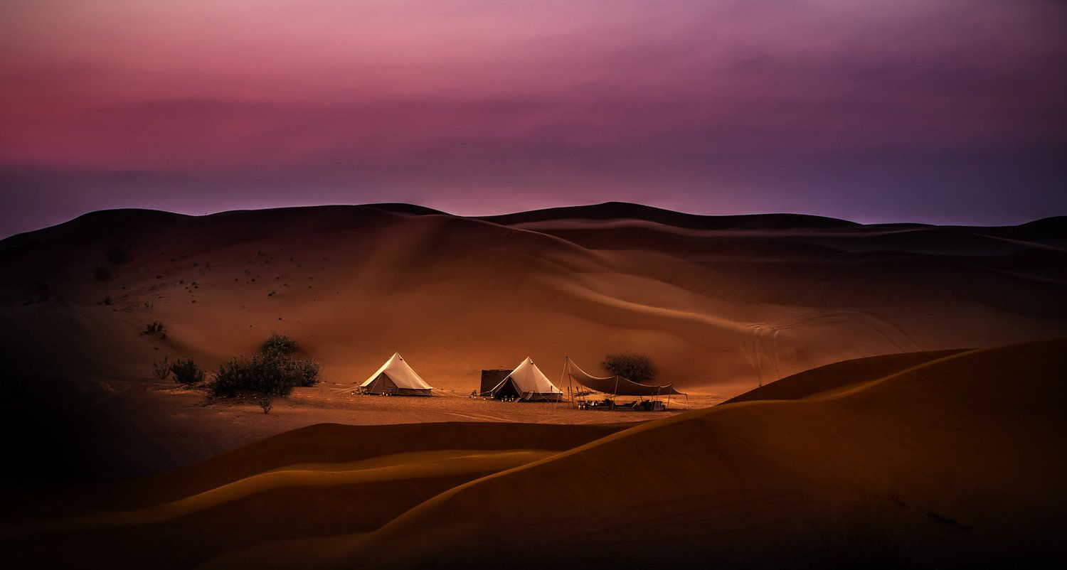 Campement dans le désert du Wahiba - Oman ©Magic Arabia Fix Camp
