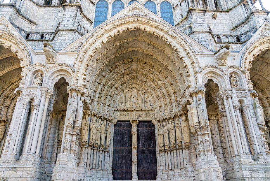 Tympan de la cathédrale de Chartres, Centre-Val de Loire - France