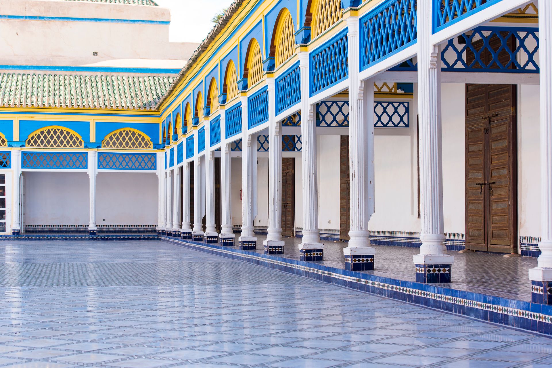Intérieur du Palais de la Bahia - Marrakech