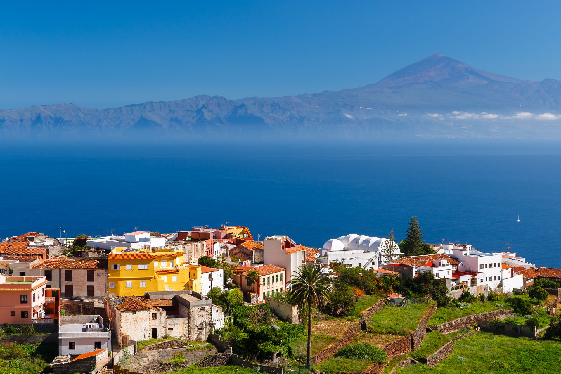 Vue sur le Teide depuis La Gomera
