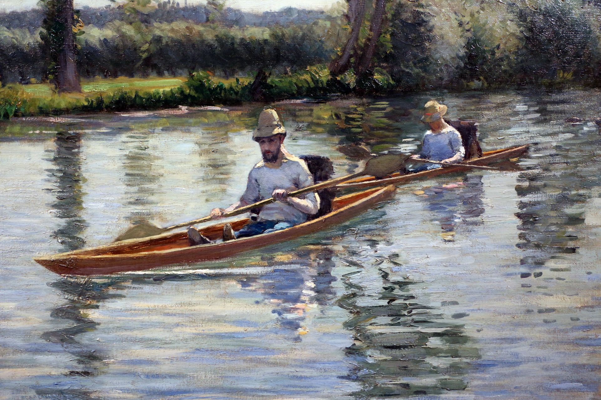Périssoires sur l'Yerres - Gustave Caillebotte 1877