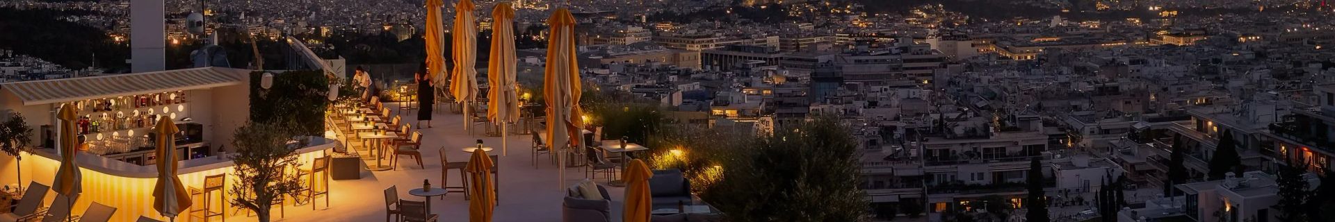 Terrasse de l'hôtel St Georges de Lycabette à Athènes