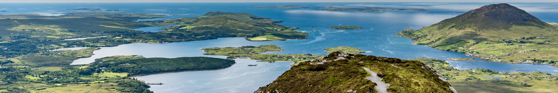Paysage de la côte du Connemara