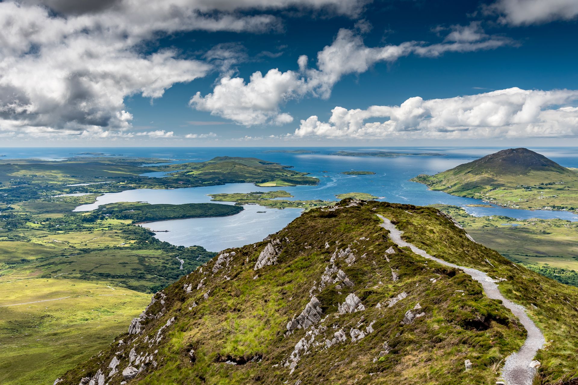 Paysage de la côte du Connemara
