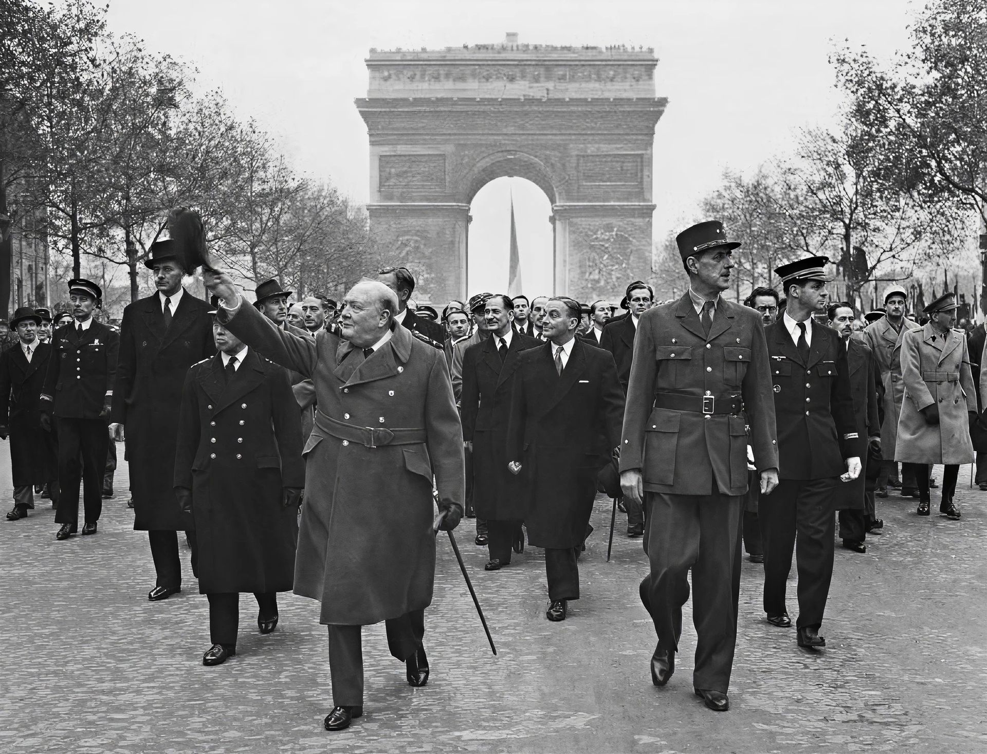 Churchill et de Gaulle à Paris