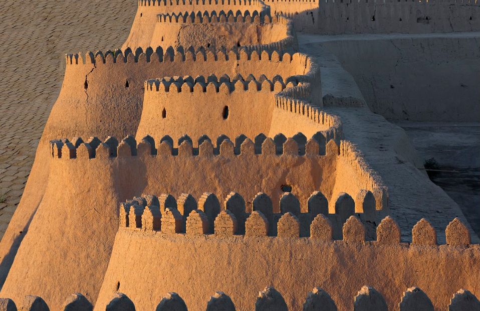 Remparts de la vieille ville de Khiva - Ouzbékistan