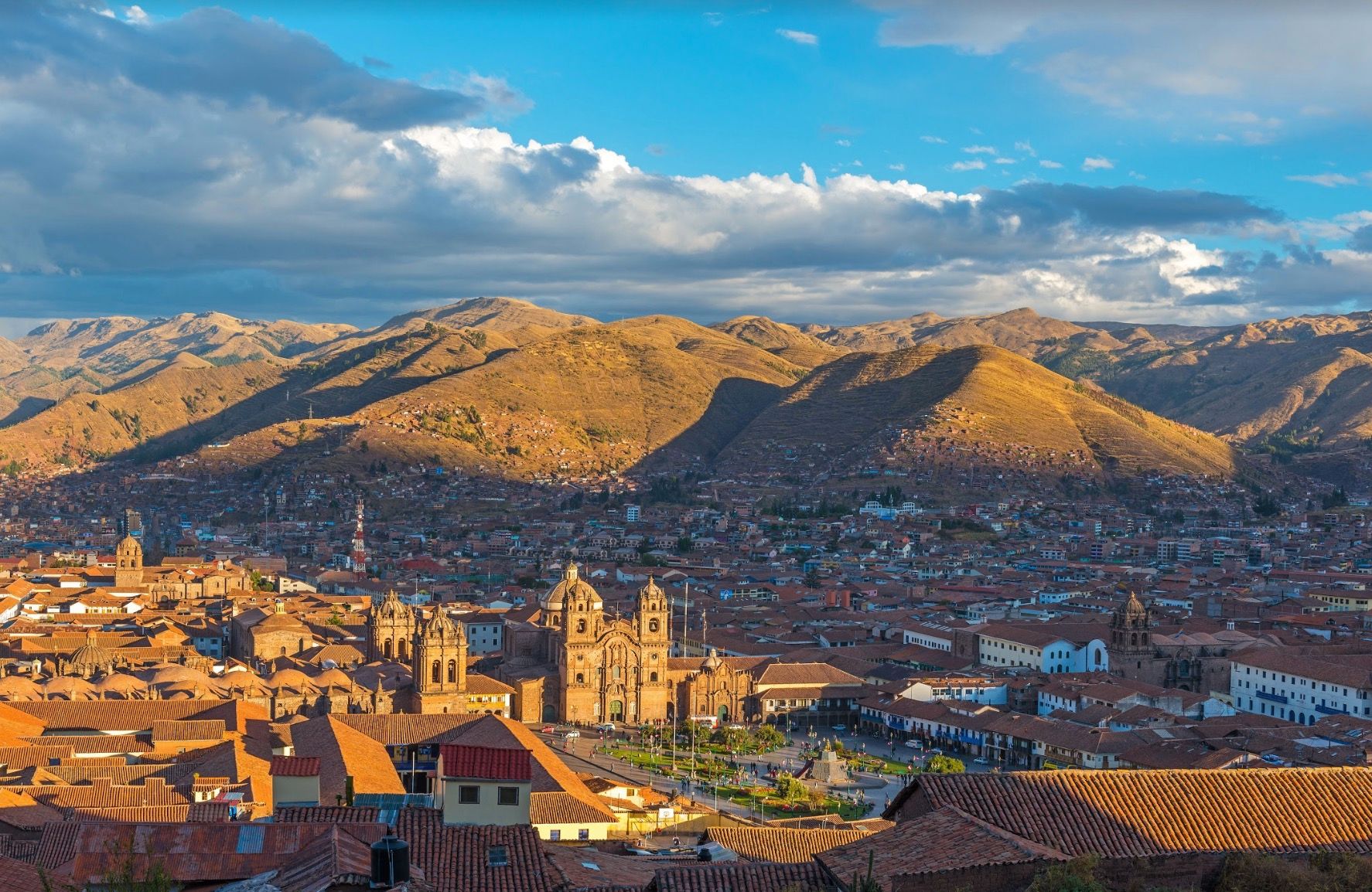 Coucher de soleil, Cuzco - Pérou