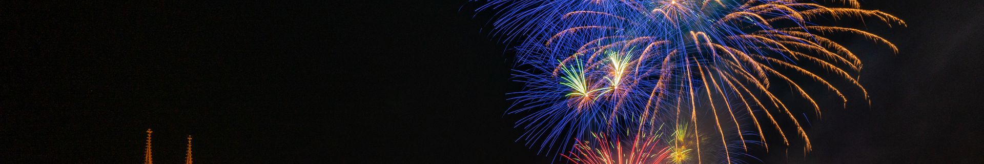 Feu d'artifice du nouvel an à Bâle