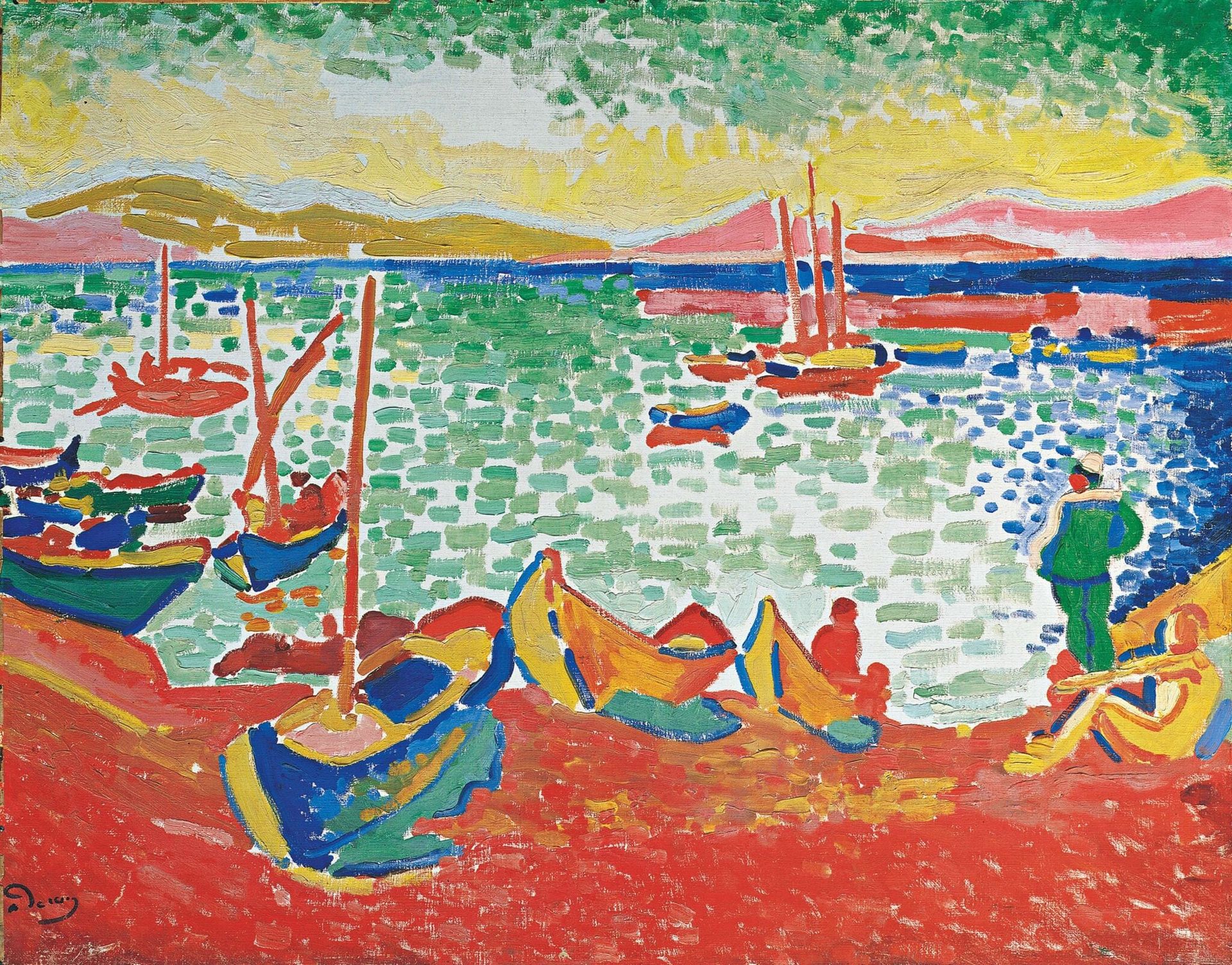 Bateaux dans le port de Collioure d’André Derain © Kunsthaus Zürich