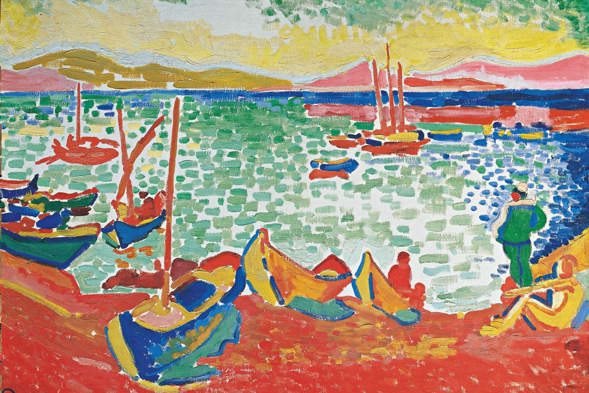 Bateaux dans le port de Collioure d’André Derain © Kunsthaus Zürich