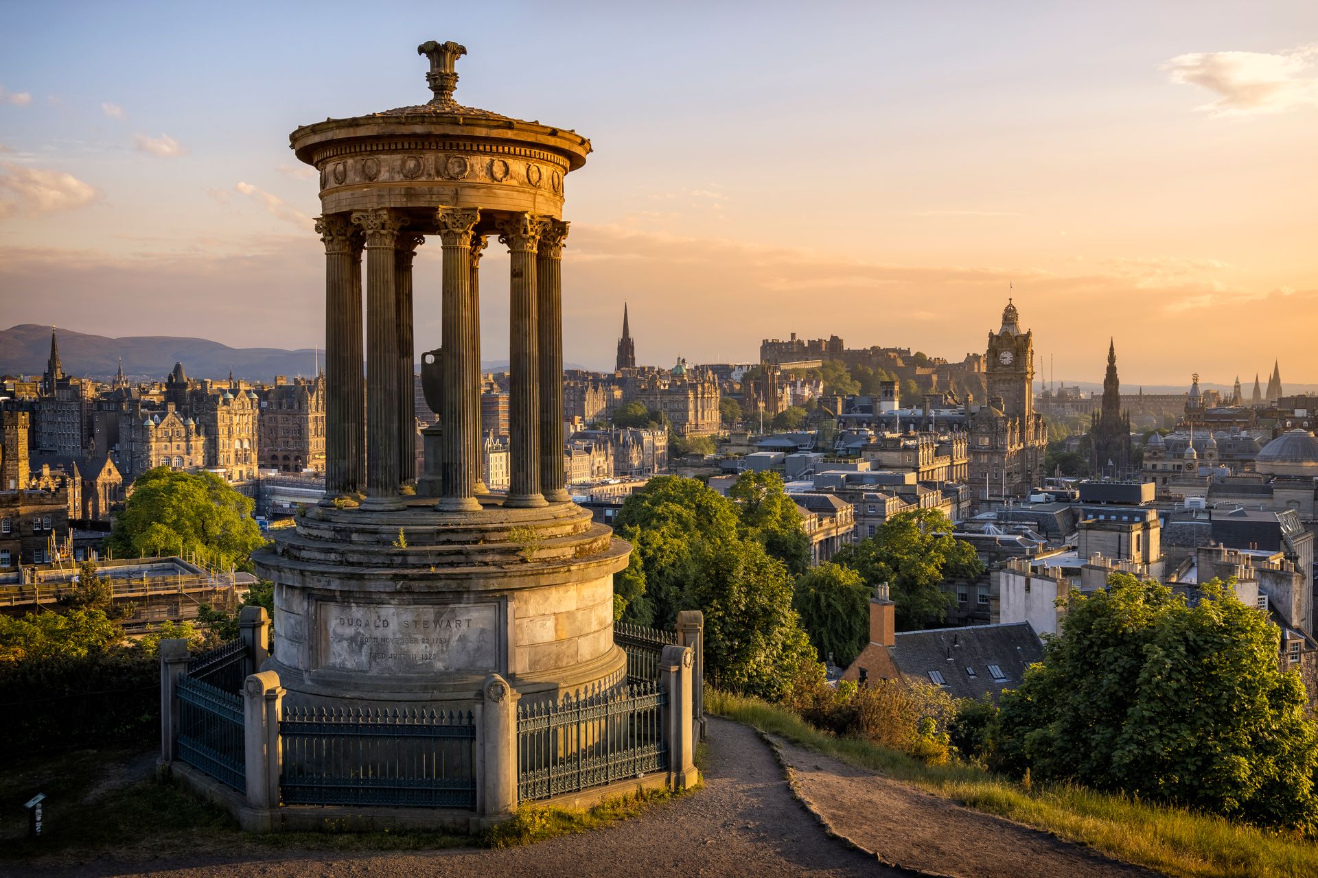 Ville historique d’Édimbourg depuis Calton Hill